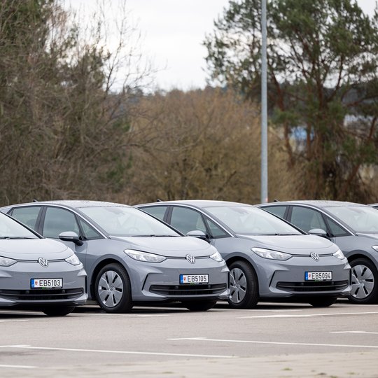 Elektromobiliai © Luko Balandžio (BNS) nuotr.