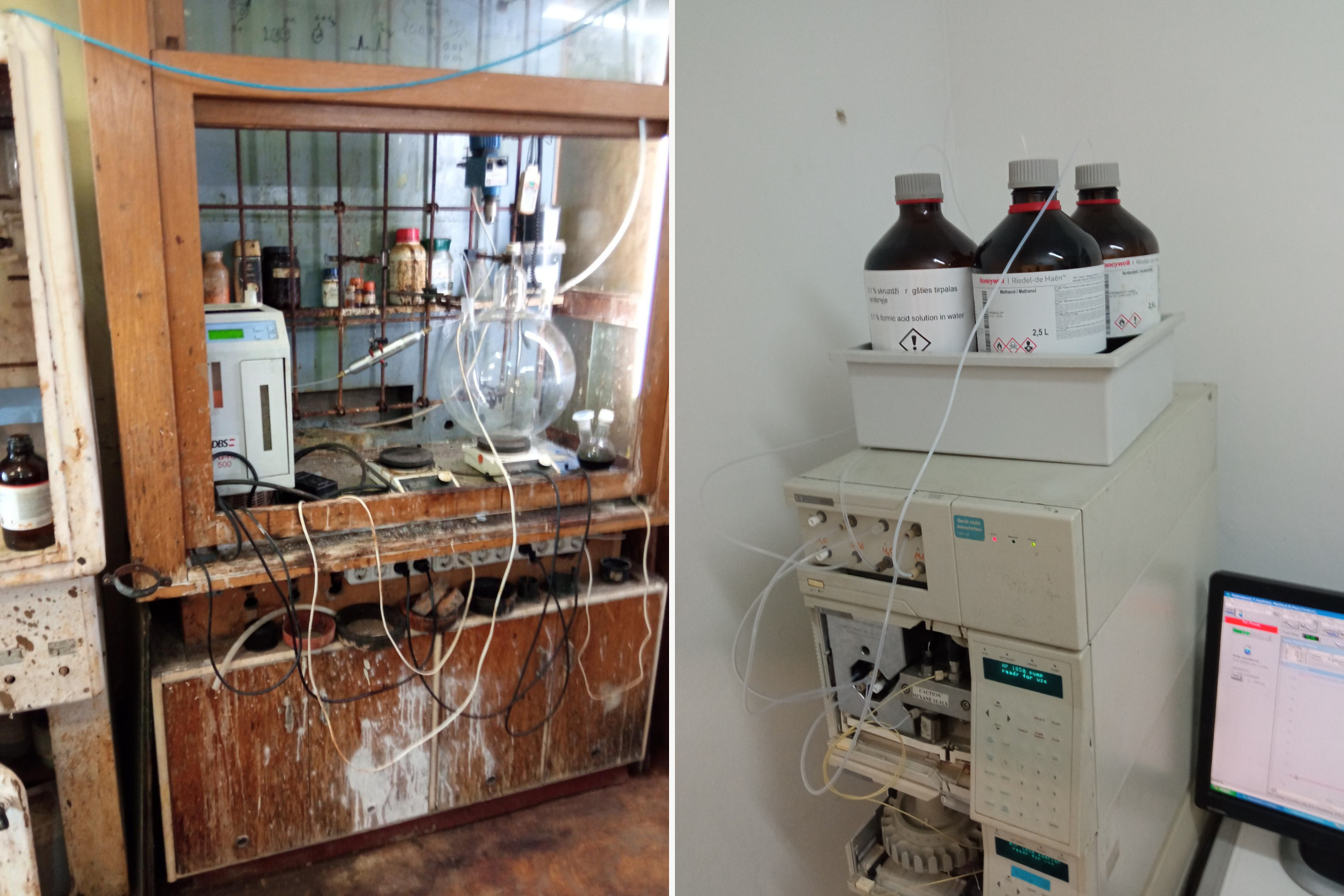 Laboratorijos būklė (prieš ir po)