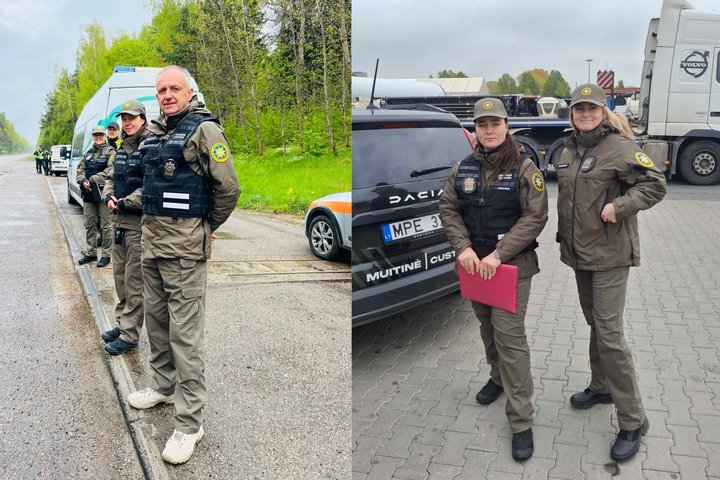 Klaipėdos AKKS pareigūnai per atliekų vežimų reidus Klaipėdos jūrų uoste ir kelyje Šiauliai–Kryžkalnis