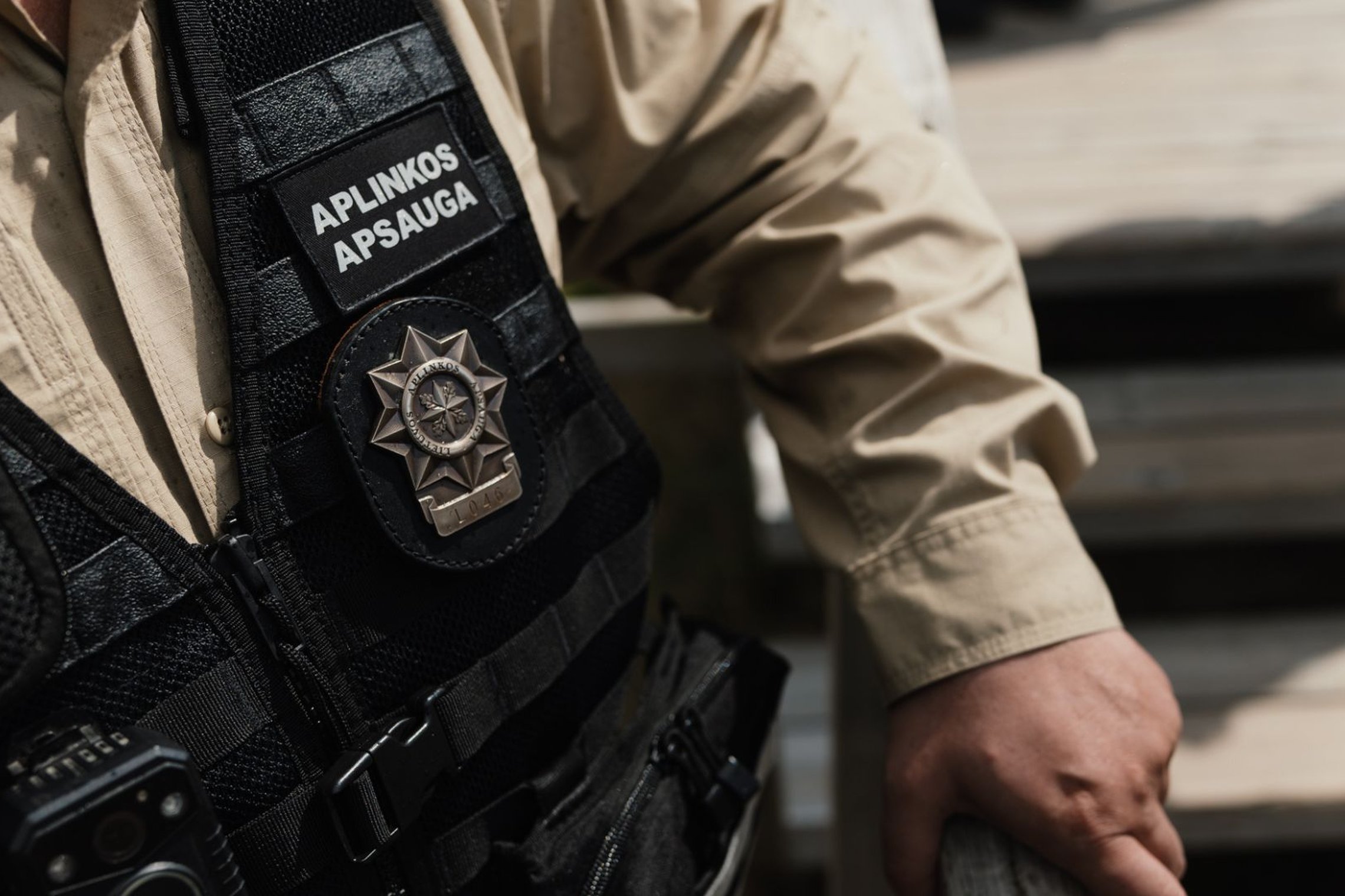 Aplinkos apsaugos departamento pareigūnas (asociatyvi nuotrauka)