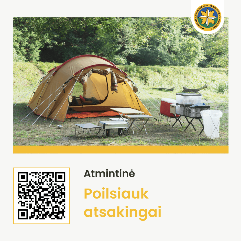 Poilsiauk atsakingai (atmintinės QR kodas)