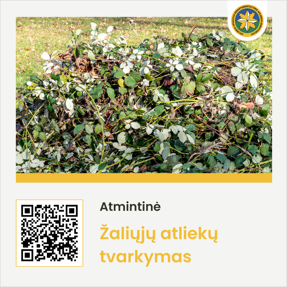Žaliosios atliekos (atmintinės QR kodas)