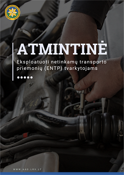 Eksploatuoti netinkamų transporto priemonių (ENTP) tvarkytojams